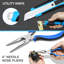Boîte à outils de rangement pour perceuse / perceuse à percussion sans fil de 21 volts 21 pièces (bleu)-406834486