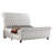 Velvet Upholstered Platform Sleigh Bed-1494901178