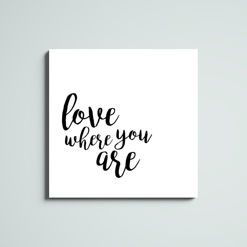 «Quotable V», art textuel sur toile, H 36 po x l 36 po