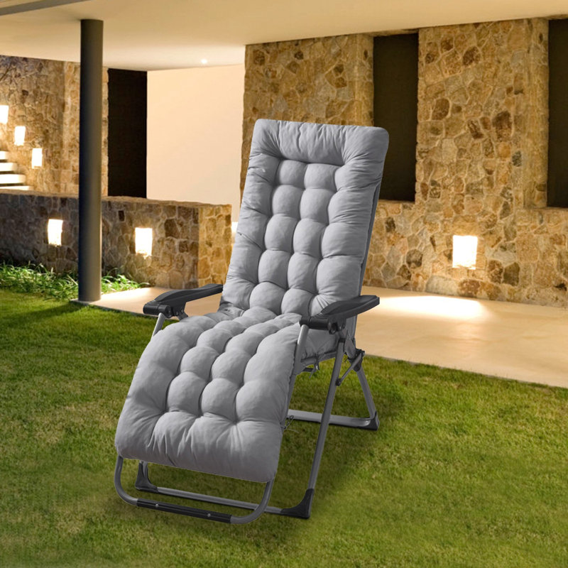 Coussin de chaise longue berçante 67x22in, Gris