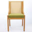 Chaise de salle à manger rustique en bois d'hévéa de style américain avec siège rembourré en lin et pour différents espaces décoratifs, de haute qualité-1077370333
