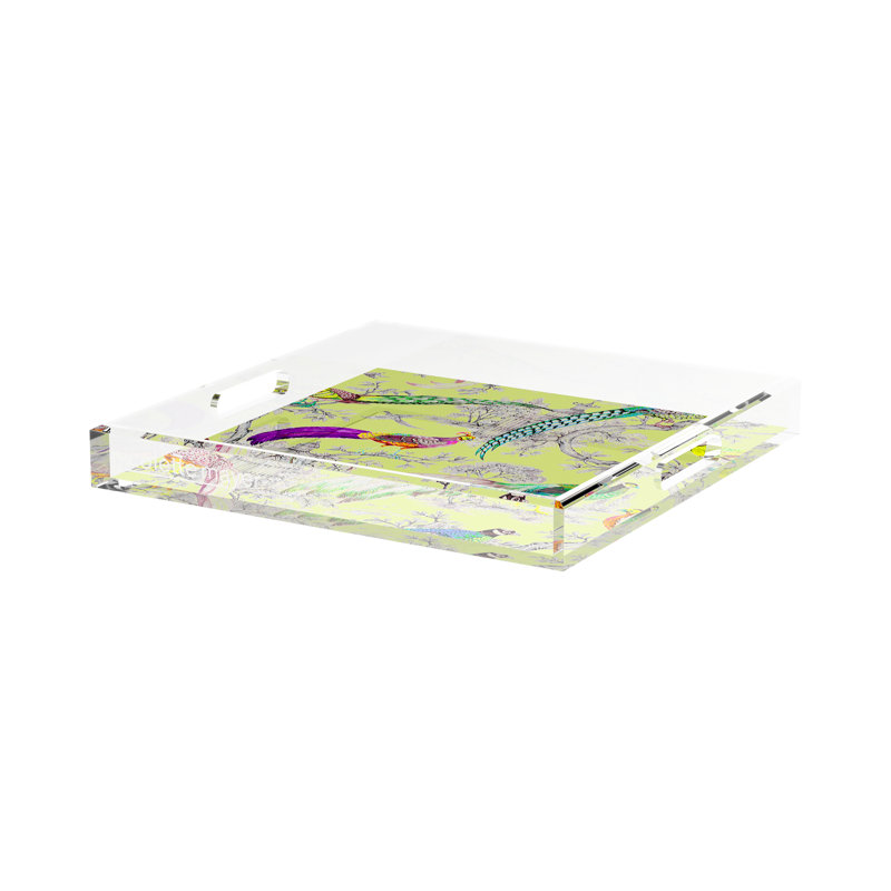 Plateau décoratif Pheasants Sauvage St Germain, L 15 po x P 15 po x H 2 po