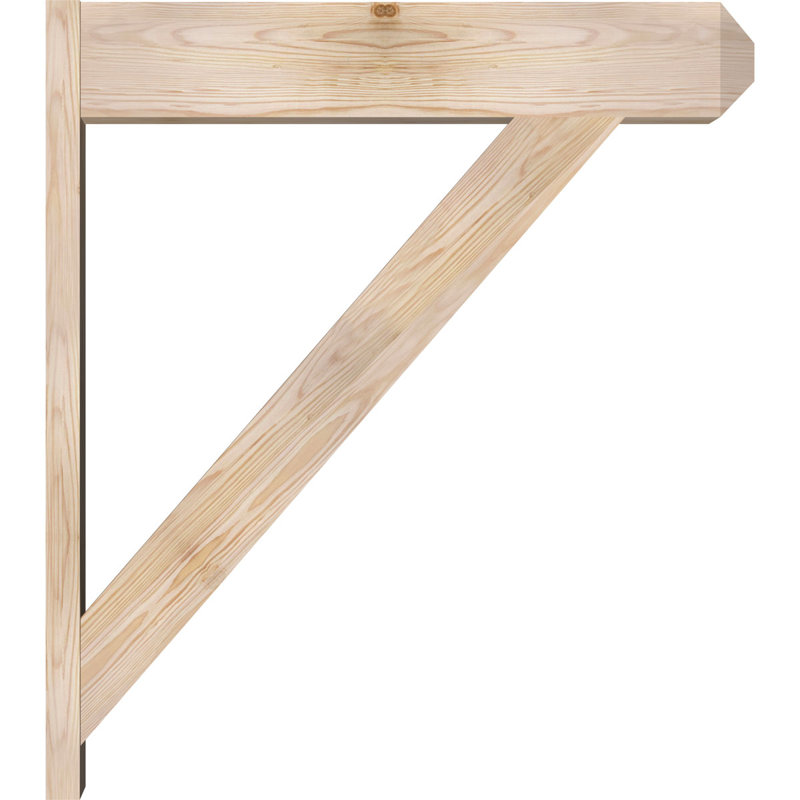 Artisan traditionnel en bois rustique, Sapin Douglas de 7 1/2 po (lisse), P 34 po x H 38 po