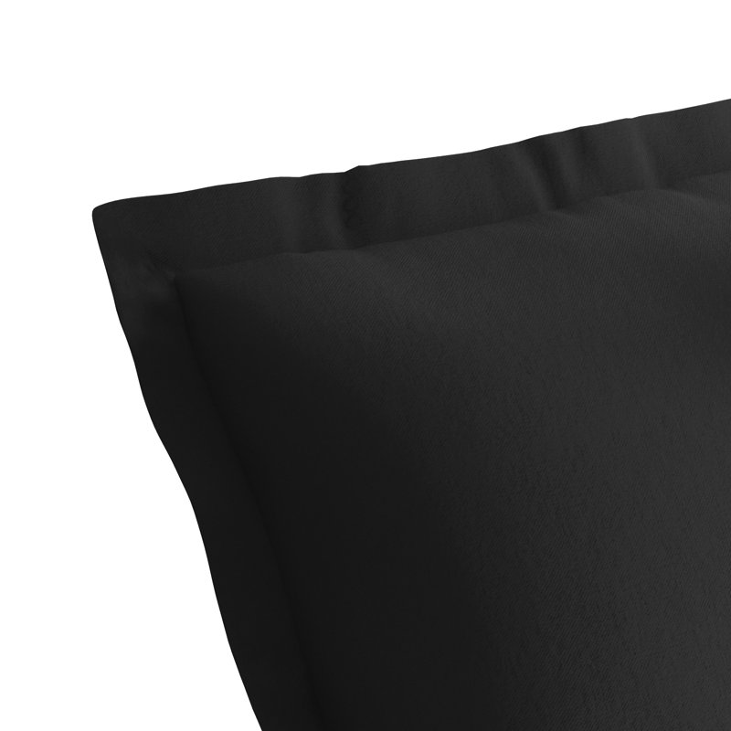 Polyester Sham Set, Black