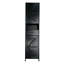 Armoire de rangement 65,5 po Black Farmhouse