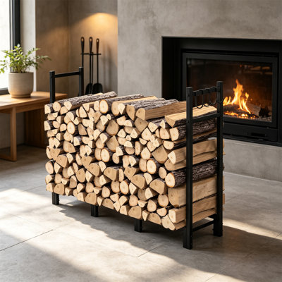 25.146 W x 113.538 D Metal Log Rack
