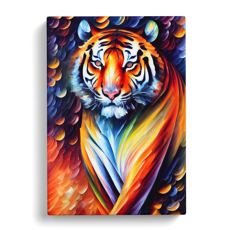 Tiger Portrait No.4 - Wrapped Canvas, 60cm H x 40cm W x 3cm D