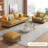 Yellow Genuine Leather Standard Sofa cushion Loveseat-96959387