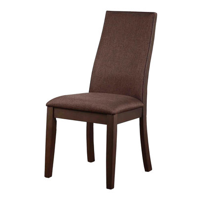 2 Chocolate And Seats - Padded For Comfort, Wood Frame, Fits Dining Room  2  Wood, Luxurious Upholstery