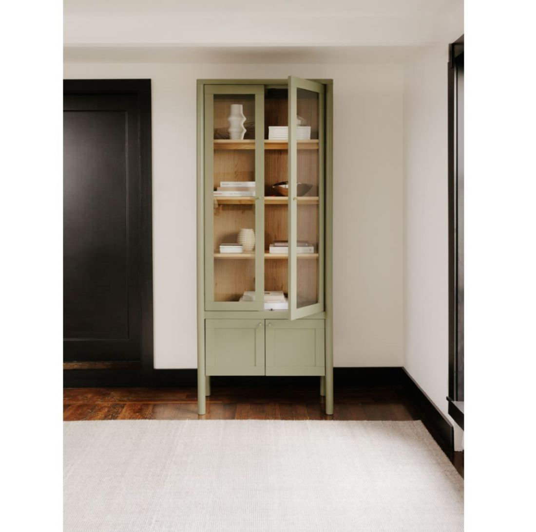 2-Door Accent Cabinet, Green