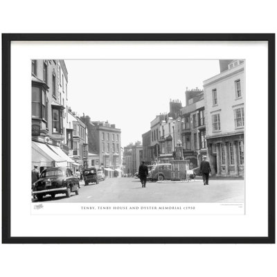 Tenby, Tenby House And Dyster Memorial C1950 by Francis Frith - Single Picture Frame Print
