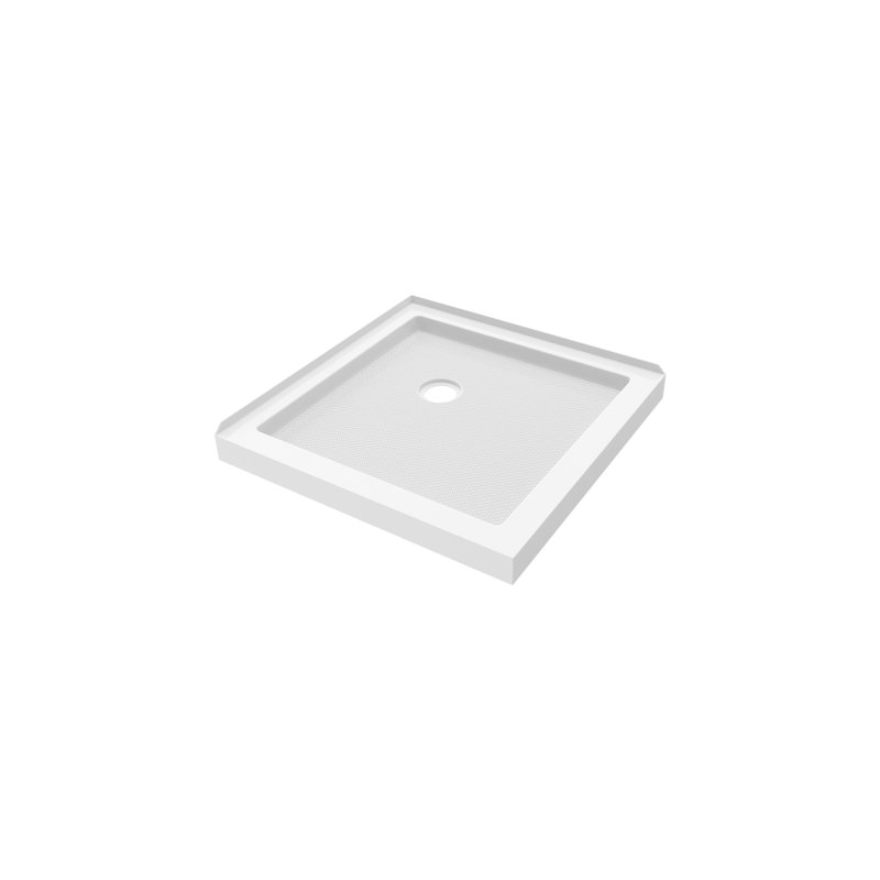 Base de douche en acrylique avec drain en coin Roka 3636