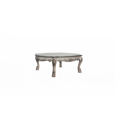 Dresden Vintage Bone White Finish Coffee Table