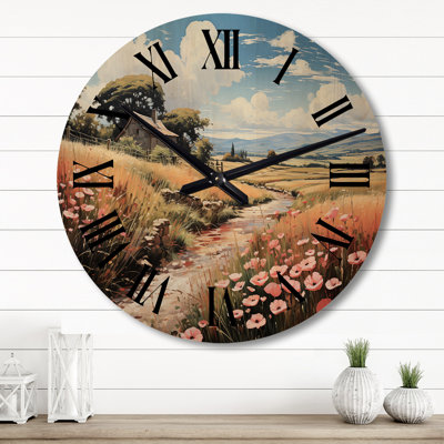 Horloge murale en bois massif Viridi