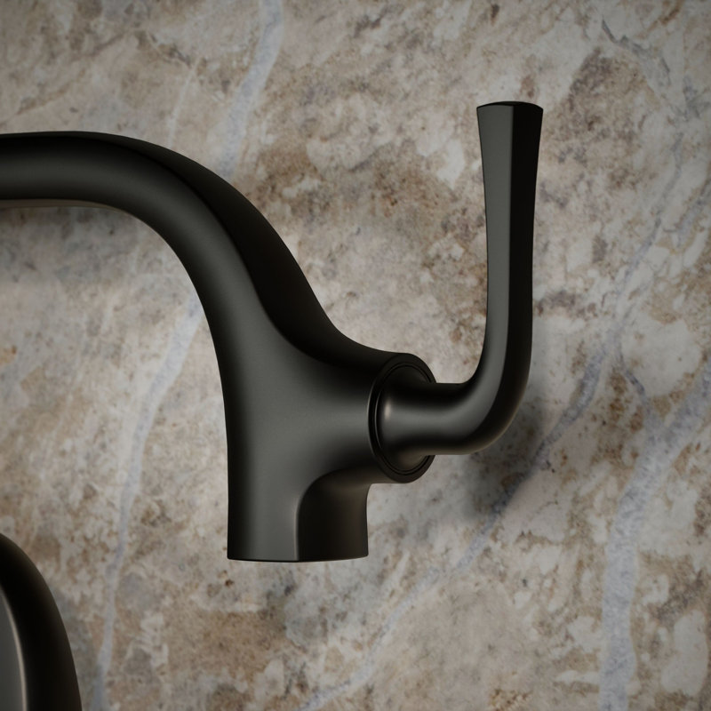 Graze Wall-Mount Pot Filler Faucet, Swing Arm Kitchen Pot Filler Faucet, Matte Black