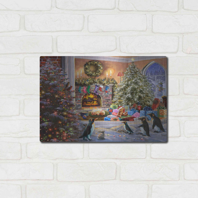 «A Magical View to Christmas» par Nicky Boehme - impression sans cadre sur métal, H 12 po x l 16 po x P 0,13 po