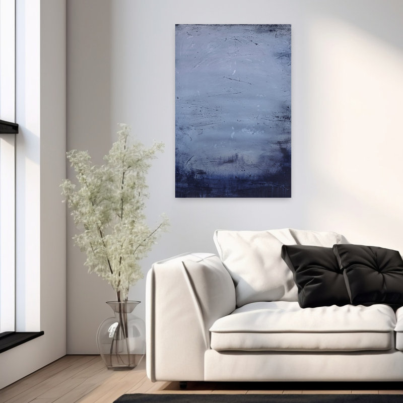 Simple Living 6, art abstrait minimaliste, H 36 po x l 24 po