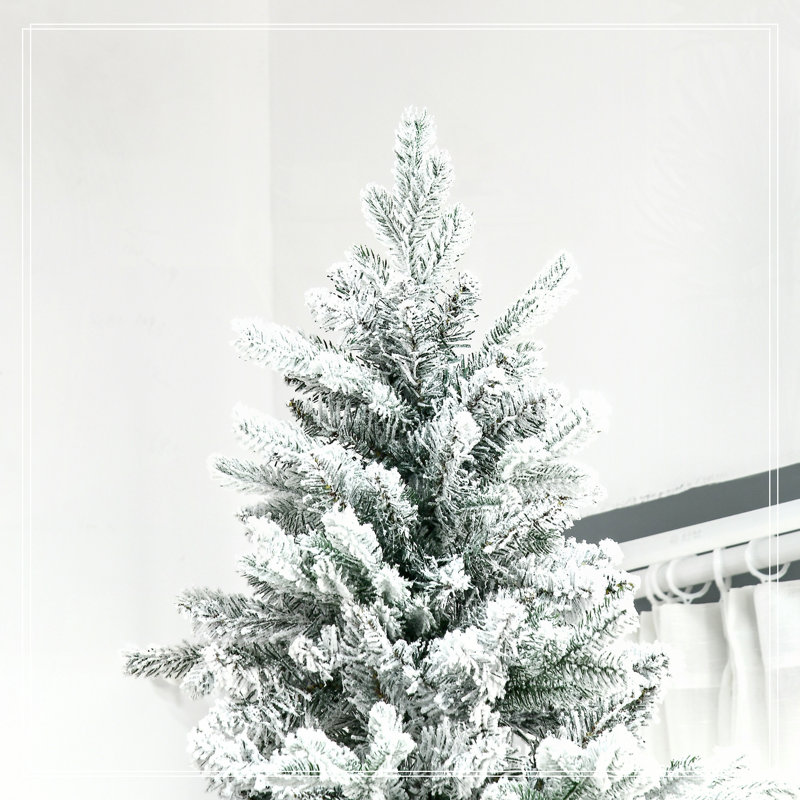 Arbre de Noël artificiel enneigé 9 pi
