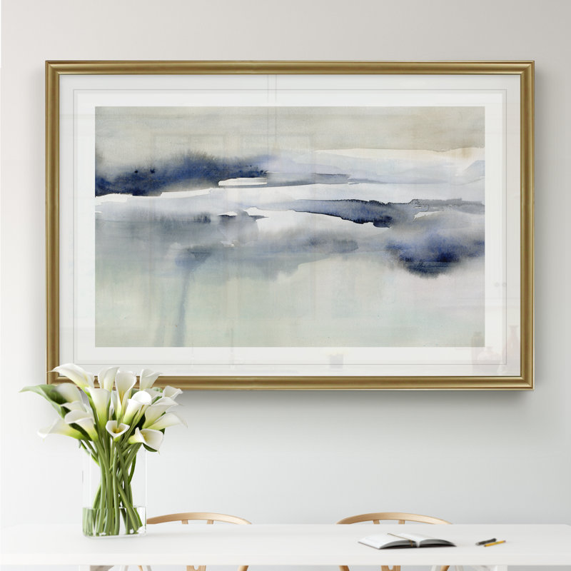 Passing Through I - Peinture, H 18,5 po x l 24,5 po x P 1,5 po, Encadrement doré