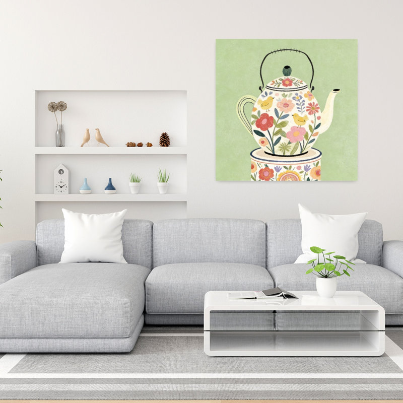 Art floral mural, oiseau de jardin, H 36 po x l 36 po