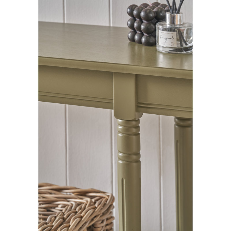 Anely 160cm Console Table, Olive Green