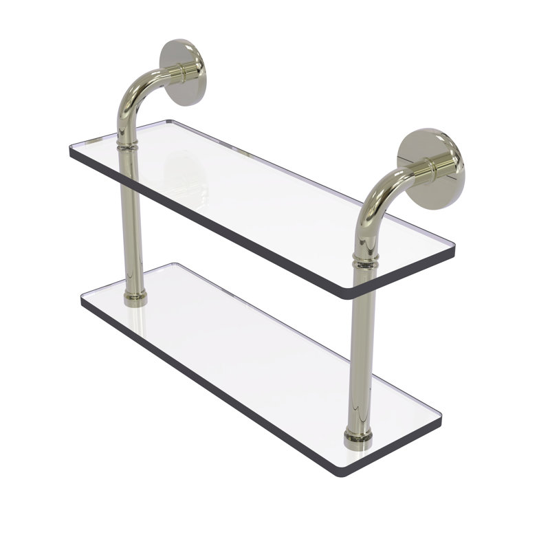 Tablette de verre Tioga, Nickel poli