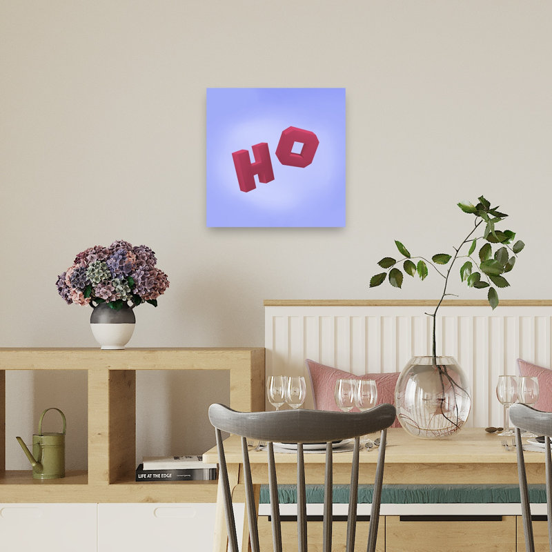«Vibrant Letters Abstract Contemporary Winter», reproduction d'art murale, 18" H x 18" W