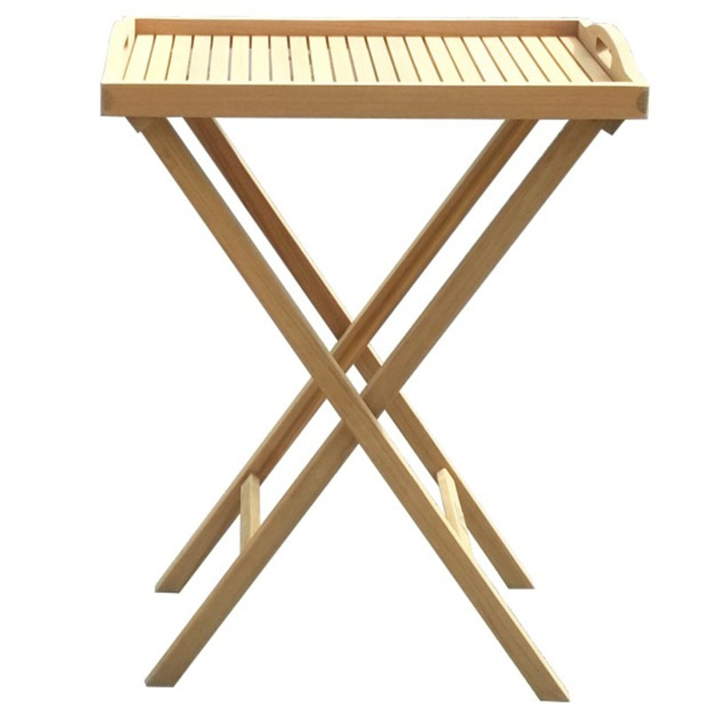 Teak Serving Tray with Stand