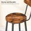  Tabouret de comptoir avec structure en métal 