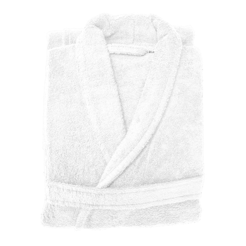 Isamar 100% Cotton Terry Cloth Gender Neutral Mid-Calf Bathrobe with Pockets, Large/Extra Large