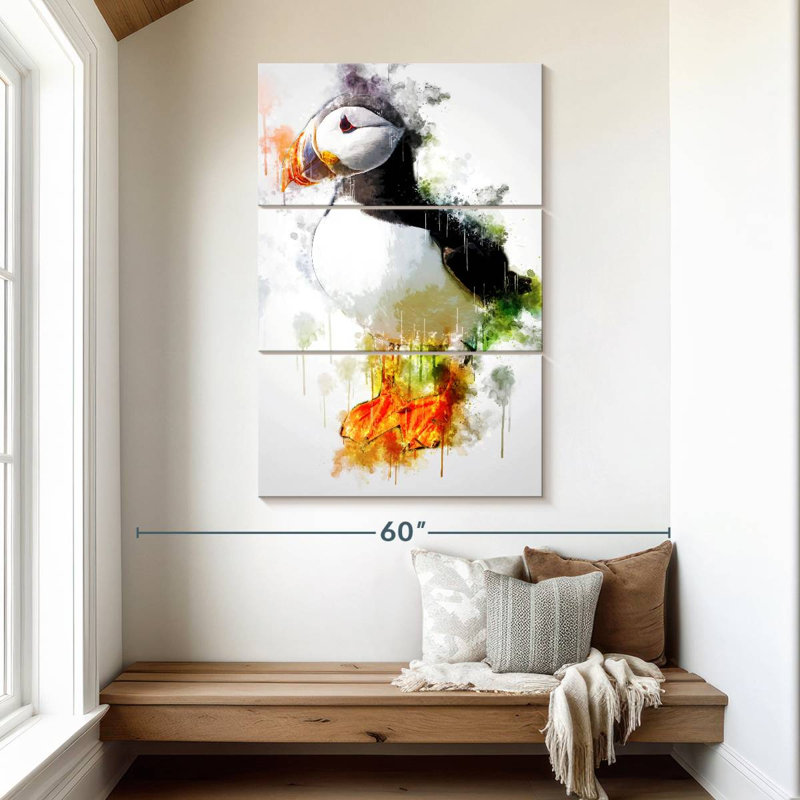 Brampt Puffin Bird, 50" H x 32" W