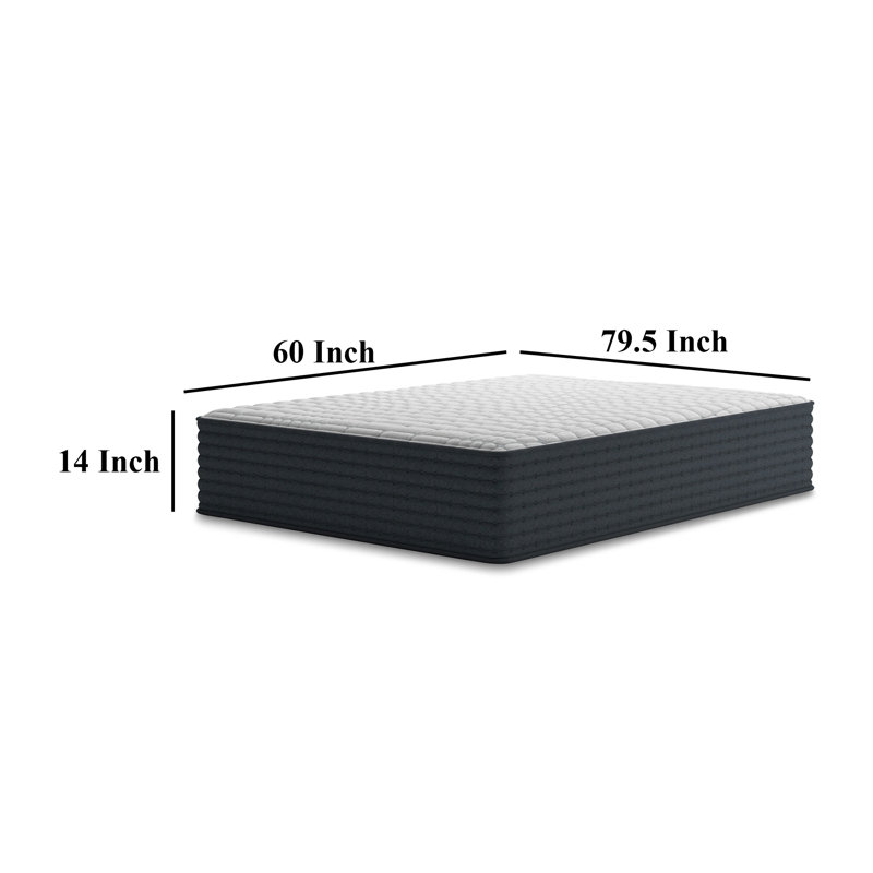 Queen White Innerspring Adjustable Bed Mattress