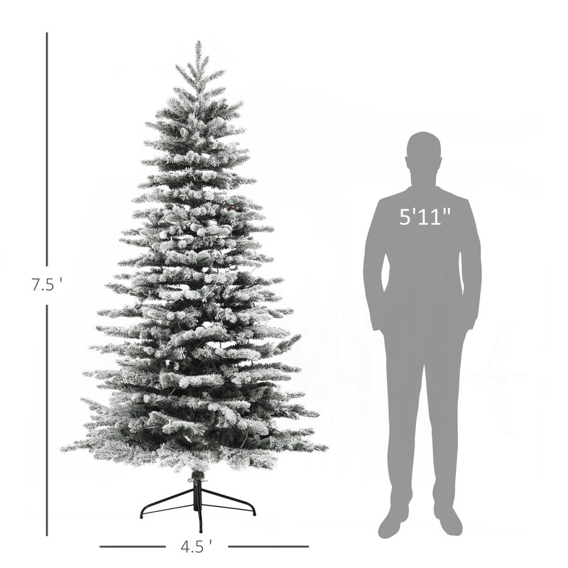 Arbre de Noël artificiel pin 7,5 pi, 7.5'