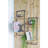 12X6x27" Iron And Wood Wall Shelf With Two Shelves