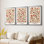 Collection sur toile encadrée personnalisée - 3 pièces