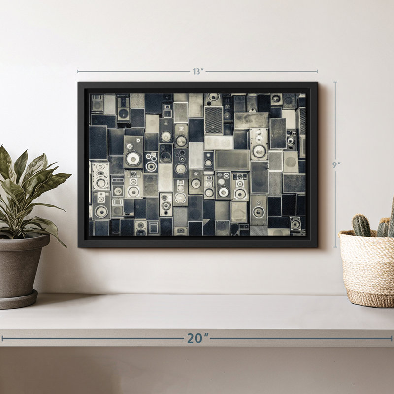 Reproduction sur toile monochrome, H 9 po x l 13 po
