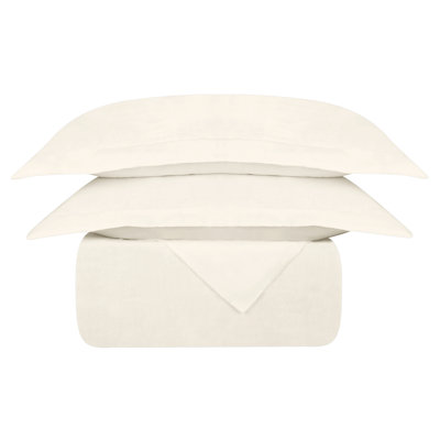 Alwyn Home 100% European Flax Linen Duvet Cover Set – Soft, Breathable & Cooling for Hot Sleepers, 8 Corner Ties