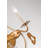 Fernande Monteleone 2 Light Sconce in Gold Leaf with Crystal Beading