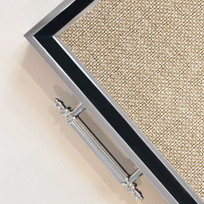 Elegant Glass Tray, 19.7 x 11.4 x 1.4 inches | 100% Durable Glass Construction | Easy to Clean with Damp Cloth | Ideal for Serving, Decorative Display, and Organizing | Stylish Addition to Home Décor
