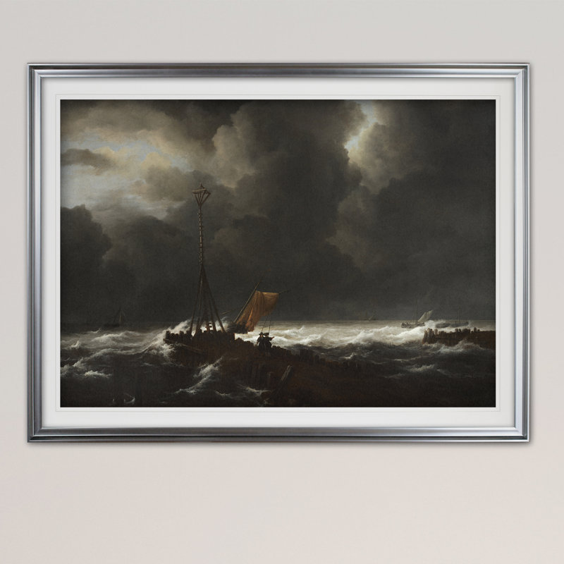 « gross sea », impression, Argent, H 31 po x l 43 po x P 1,5 po