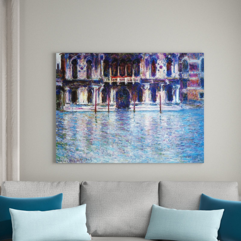 Claude Monet - Wrapped Canvas Painting, 60cm H x 80cm W x 1.8cm D