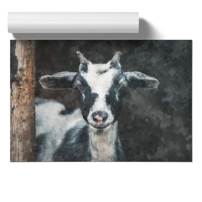 Goat Painting - Frameless Print