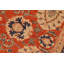 Tapis rouge / brun en laine noué à la main à motif oriental de 8 pi 5 po x 9 pi 10 po Baccio