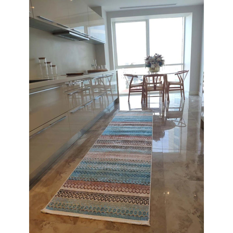 Tapis mathaï avec envers antidérapant, Rectangle 5 pi 3 po x 14 pi 9 po