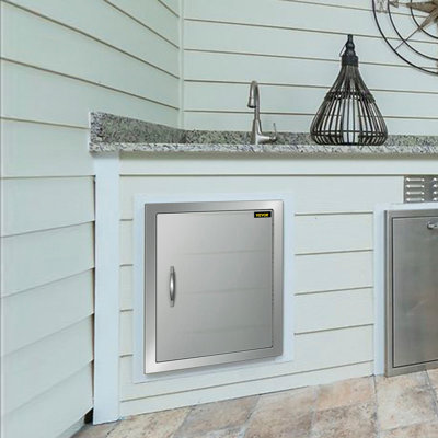 304 Stainless Steel 20 X 18 Single Access Door For Outdoor Kitchen BBQ Island