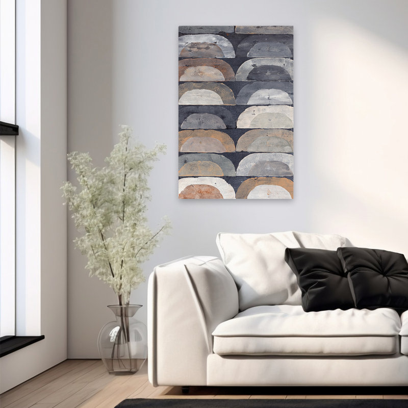 Mid-Century Modern Shape Shift III, 36" H x 24" W