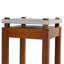Norman Wyatt Home - Support pour plante fougère - H 30 po - Gris ciment et cerise zébrée-476029888
