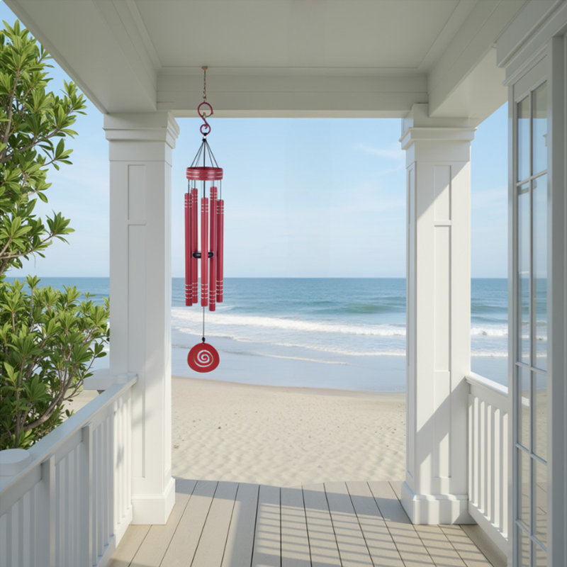 Carillon 41 po Sunset Vista Design, Rouge