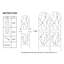 Ensemble de 2 treillis de jardin antirouille 71 po x 19,7 po, plante d'extérieur, support à fleurs, noir, métal facile à installer pour les plantes, procédure d'assemblage rapide-393310346