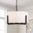 Gaspara 4 - Light Dimmable Drum Chandelier